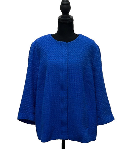 Talbots tweed swing jacket - tweed,