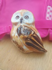 owl string despencer by  Toni Raymond  Handpainted  ceramic