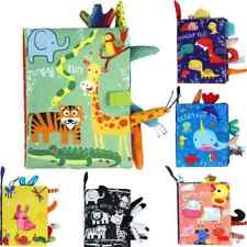 Colourful Sensory Toy Animal Educational Baby Kids Soft Book