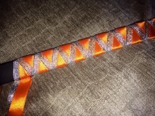 Orange Browband Coloured Browband Pony Cob Full