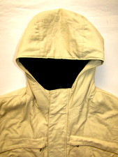Marlboro Classics men's hooded jacket medium 40  cream fleece lined LJKTC105