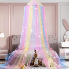 Bed Canopy for Girls, Rainbow
