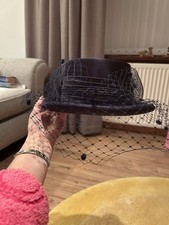 Woman’s Formal Navy Hat With