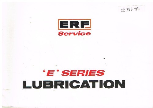 Erf series trucks original - series,