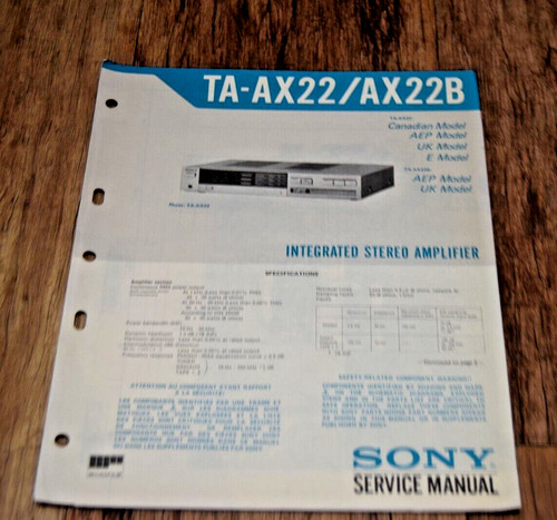 Sony ax22 22b stereo - ax22,
