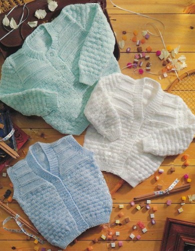 Easy knit baby cardigans - ,