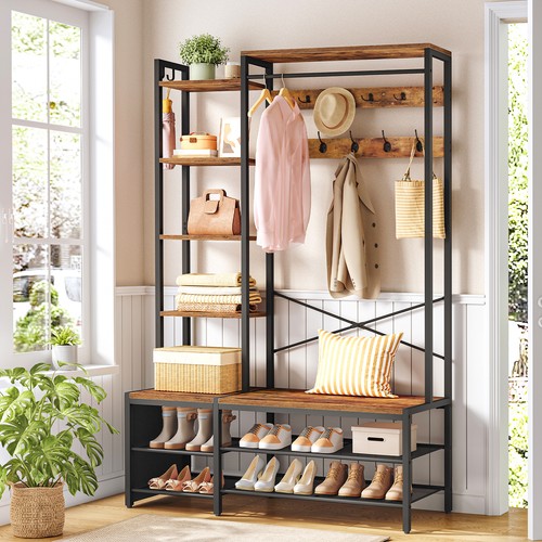 Coat rack shoe storage - rack,