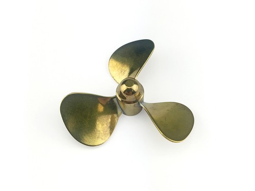 Model boat brass prop - model,