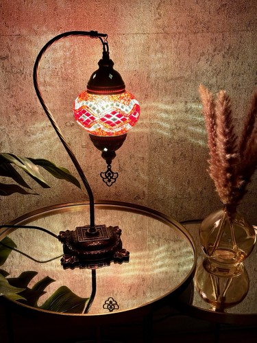 Red turkish mosaic - turkish, desk