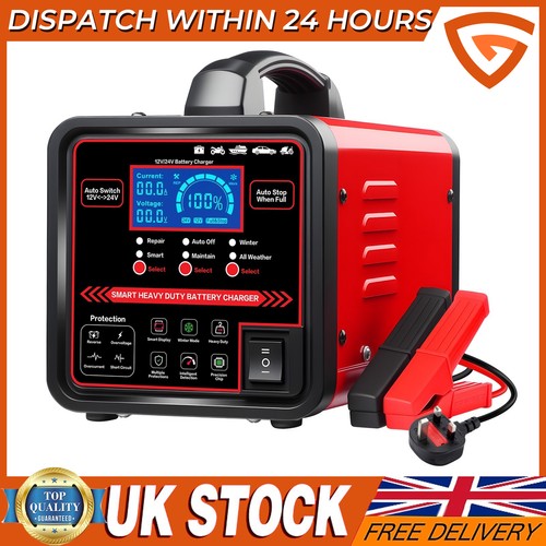 Car battery charger heavy duty - car,