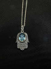 Hamsa hand necklace 925