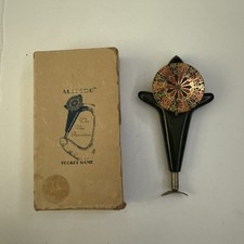 Vintage 1920's Autogiro Pocket Roulette Wheel Game Green Bakelite In Box