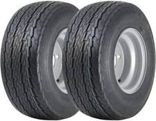 16.5x6.50-8 Trailer Tyres Wheel Assembly 100mm PCD Road Legal 355kgs (Set of 2)
