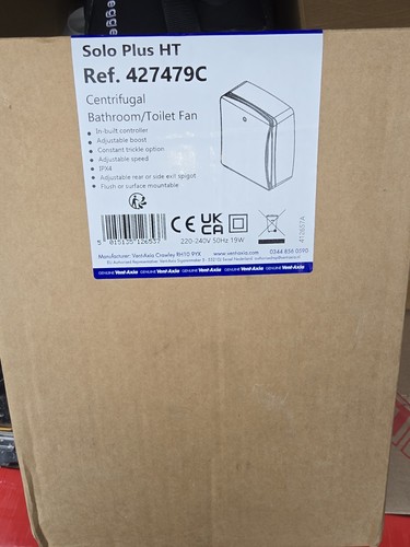 Vent axia 427479 solo - vent, solo+