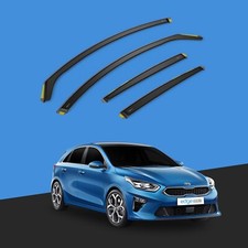 Kia Ceed MK3 2018-2024 5 Door Hatchback Wind Deflectors 4pc Tinted