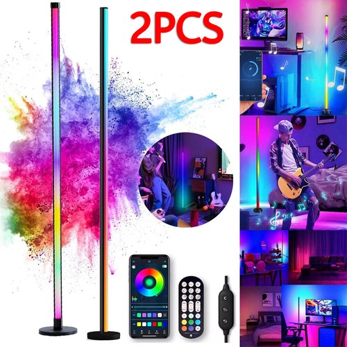 Rgb floor led lamp - 2x,