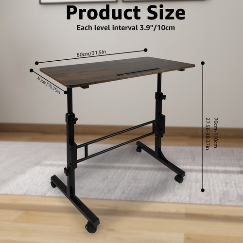 Adjustable desk 80x40cm - adjustable,