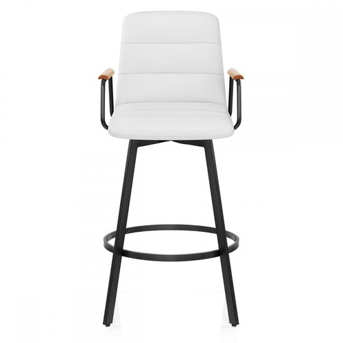 Marco faux leather seat oak - leather,
