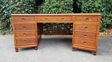LARGE CHINESE ROSEWOOD CARVED DESK