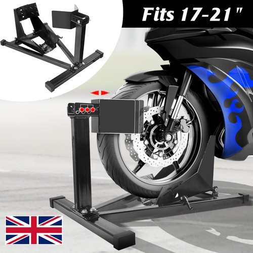 Motorcycle front wheel chock - wheel,