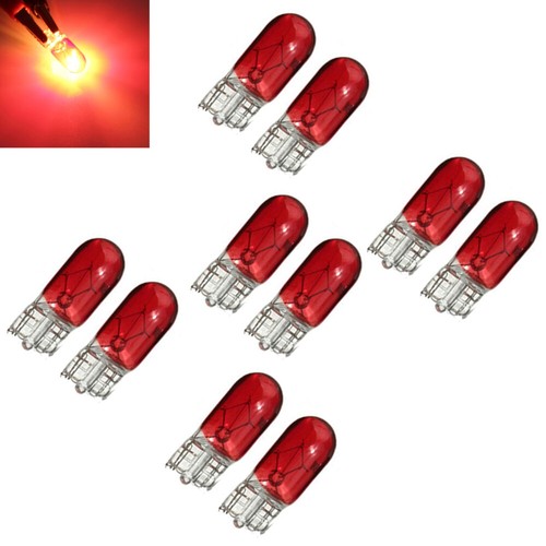 10pcs red car t10 - t10, wedge