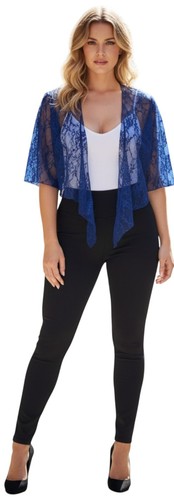 Blue lace sleeve - blue,
