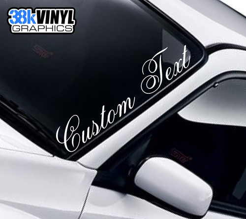 Custom text sticker - custom,