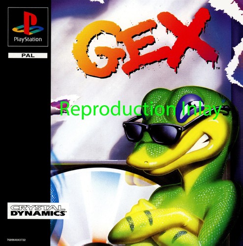Gex ps1 front inlay - ps1,