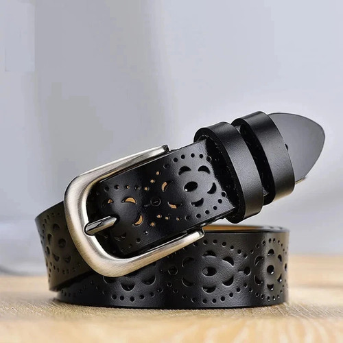Hollow leather belt - belt, for