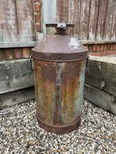 Large Vintage Galvanised Milk