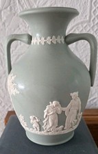 GREEN JASPER PORTLAND  VASE.