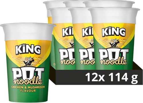 Pot noodle chicken mushroom - chicken, &
