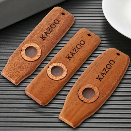 Wooden kazoo with - wooden,
