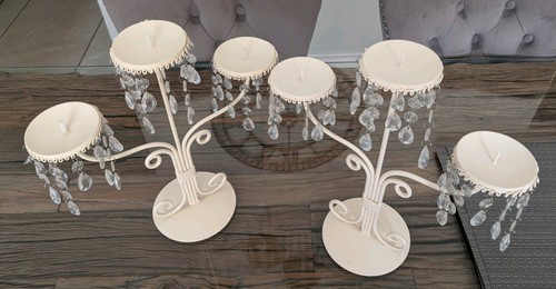 Pair shabby chic chandler - shabby,