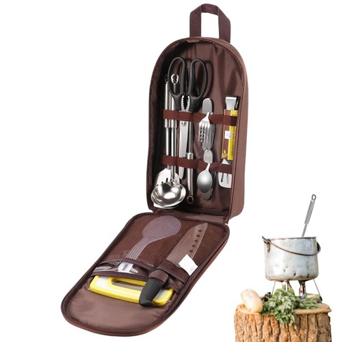 Camping cookware bag set - camping,