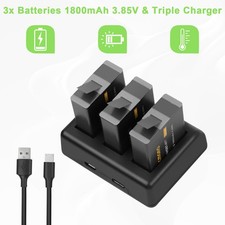 3Pack Battery + Charger for