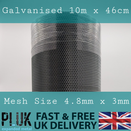 Expanded galvanised metal - expanded,