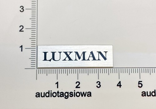 Luxman turntable badge - luxman, logo