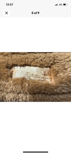Irvin sheepskin flying jacket - irvin,