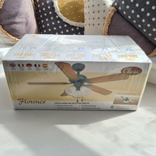 Classic Florence Ceiling Fan with Triple Lights - 106cm - Verdi Gris - New