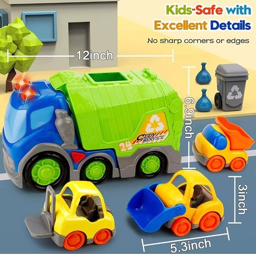 Busy city garbage truck toy - city,