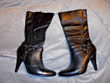 Faith Black Leather High