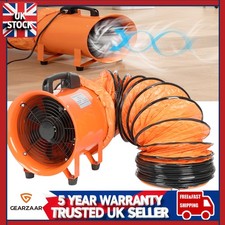 250/300mm Dust Extractor Fan Portable 5/10m  Ducting Workshop Fume Blower