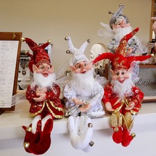 50CM Christmas Shelf ELf Doll Xmas Elves Hanging Christmas Gift Decoration UK