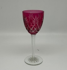 Wine Glass Lead Glass Polished Flashing Rummer Ruby 19,5 CM High Vintage