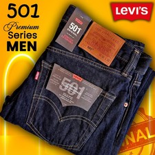 Levi's 501 Original Men's Jeans Regular Fit Dark Blue Straight Leg