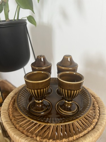 Vtg carlton ware brown - ware, cruet