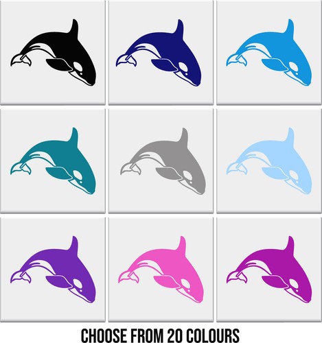 Orca tile stickers bathroom - orca,
