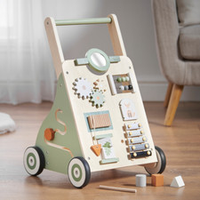 Haus Projekt WOODLAND Wooden BABY WALKER Toddler Activity Centre Cart