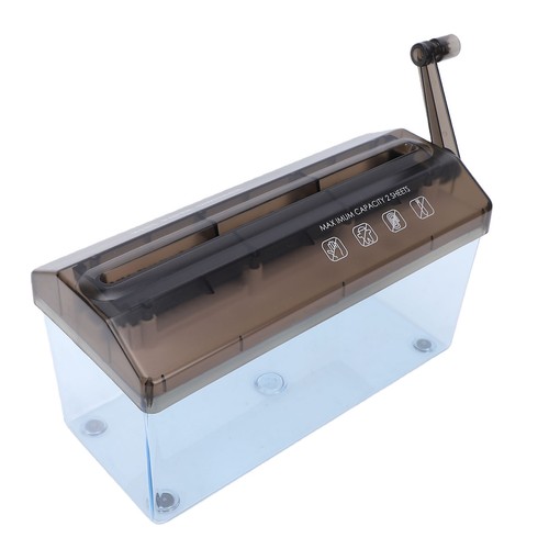 Mini hand crank paper shredder - hand,